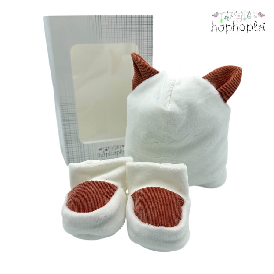 Set Cappello + Scarpe in ciniglia HopHoplà Enea