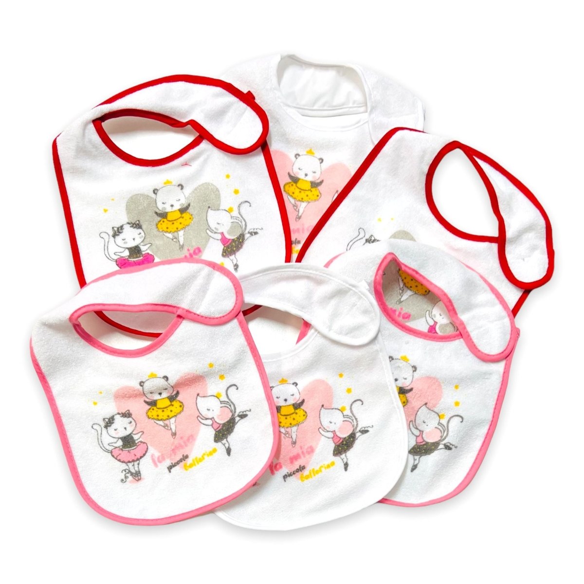 6 Bavette retro plastificato Melanie