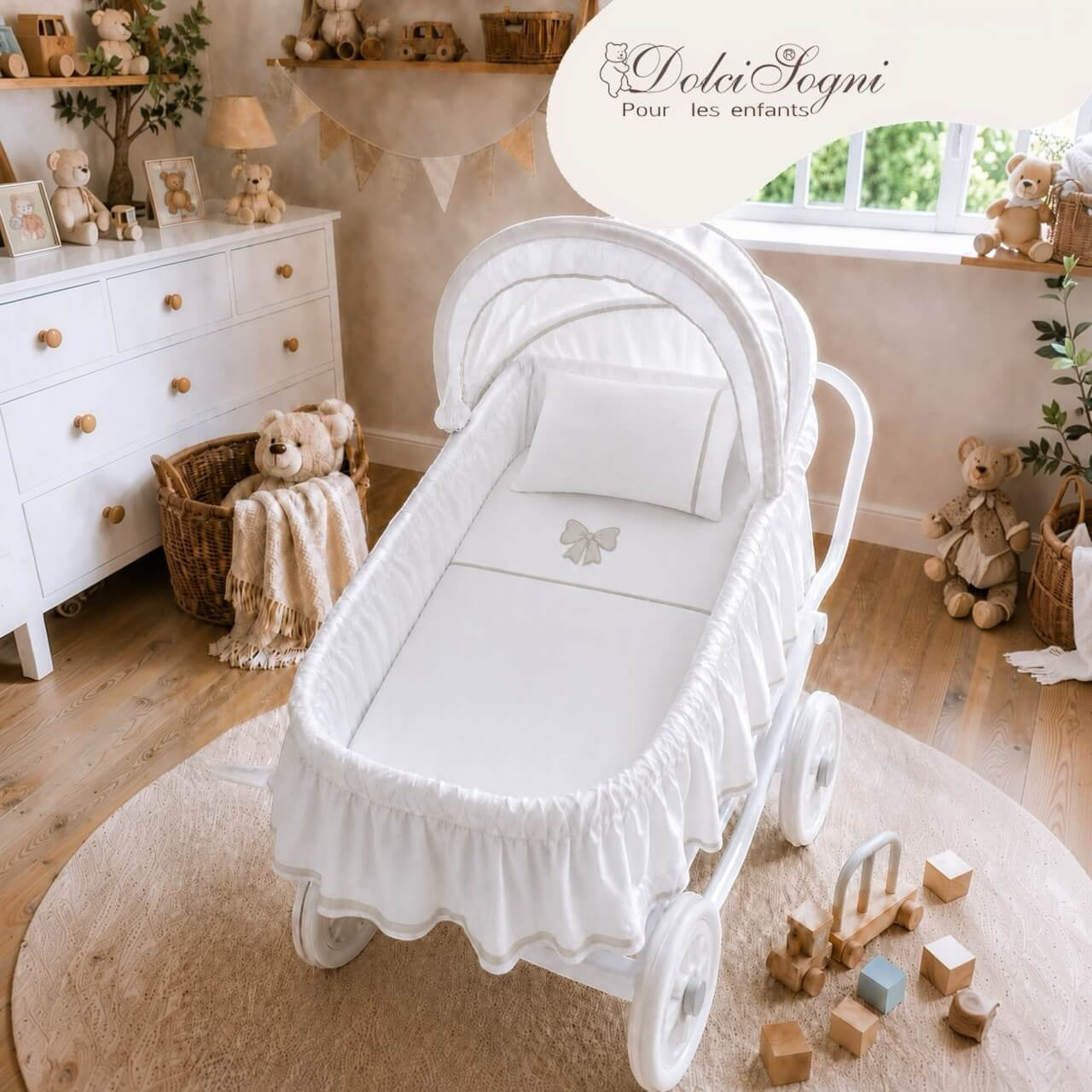 Completo Carrozzina 100% Cotone - Dolci Sogni