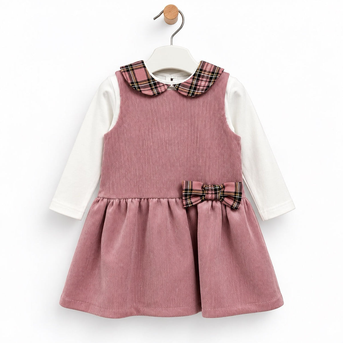 Abitino neonata Vellutino + T-shirt - Nikka Natiure