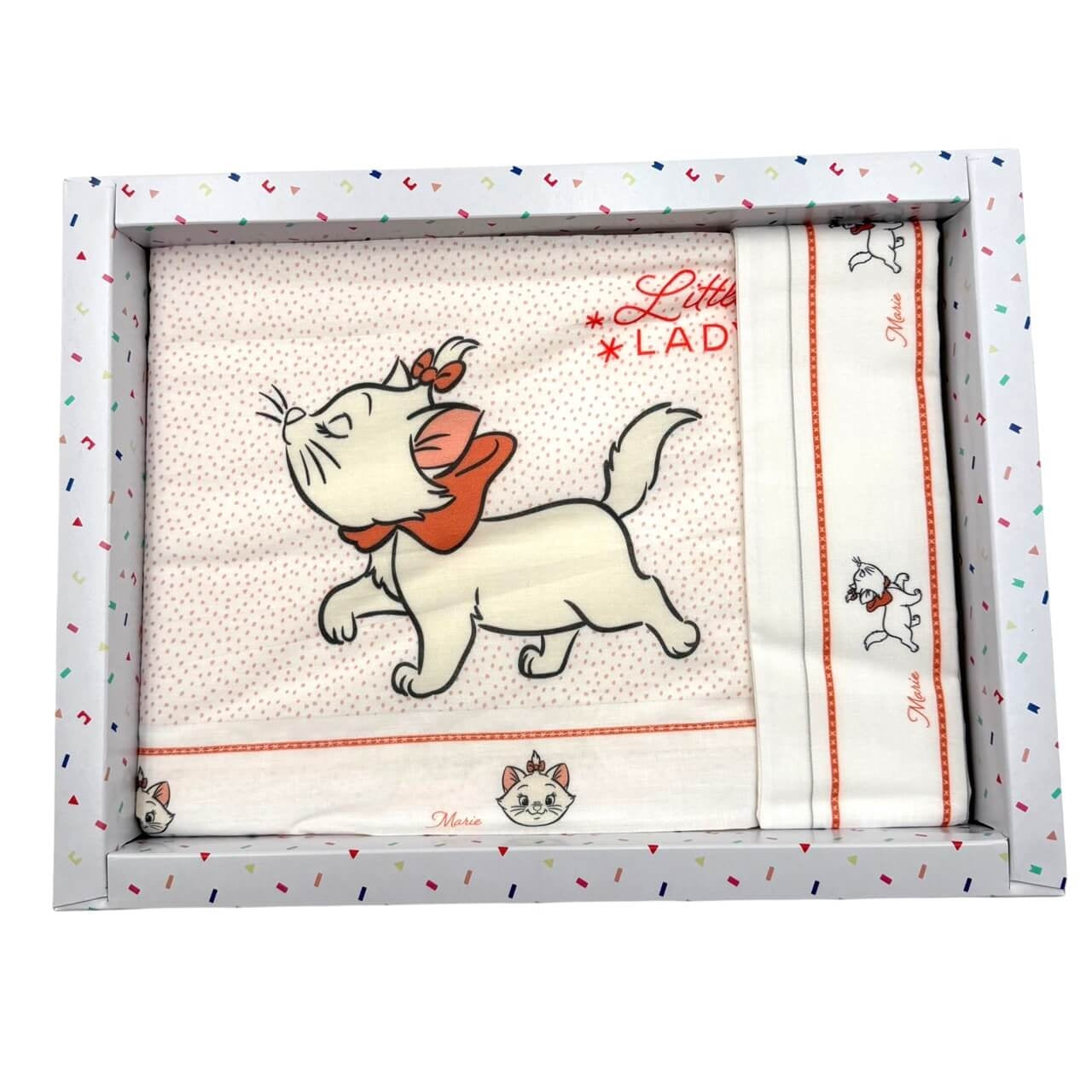 Completo Carrozzina Aristogatti Disney 100% Cotone