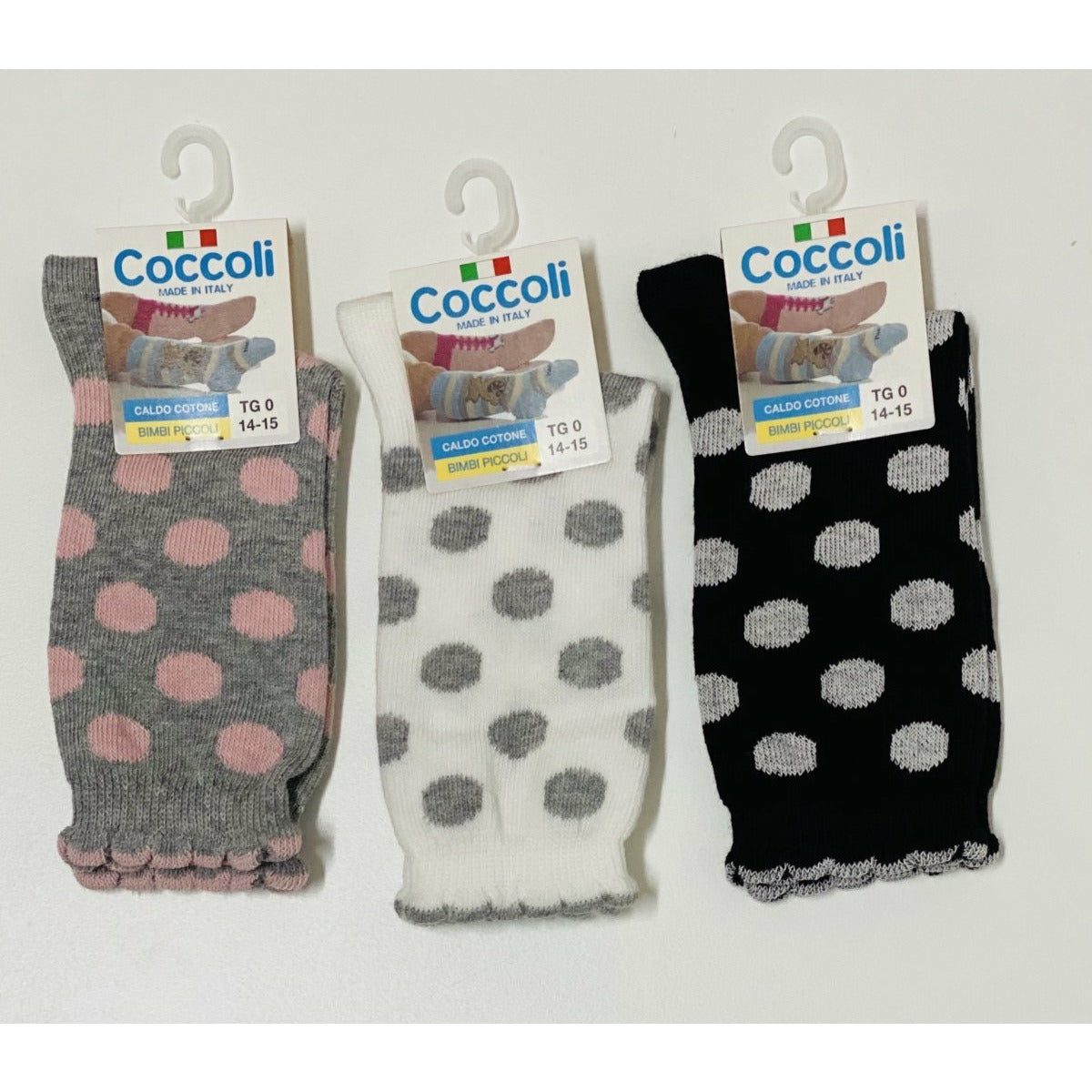 3 Calzini Alti in Caldo cotone Neonata