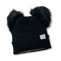 Cappello 2 PonPon in Misto Lana