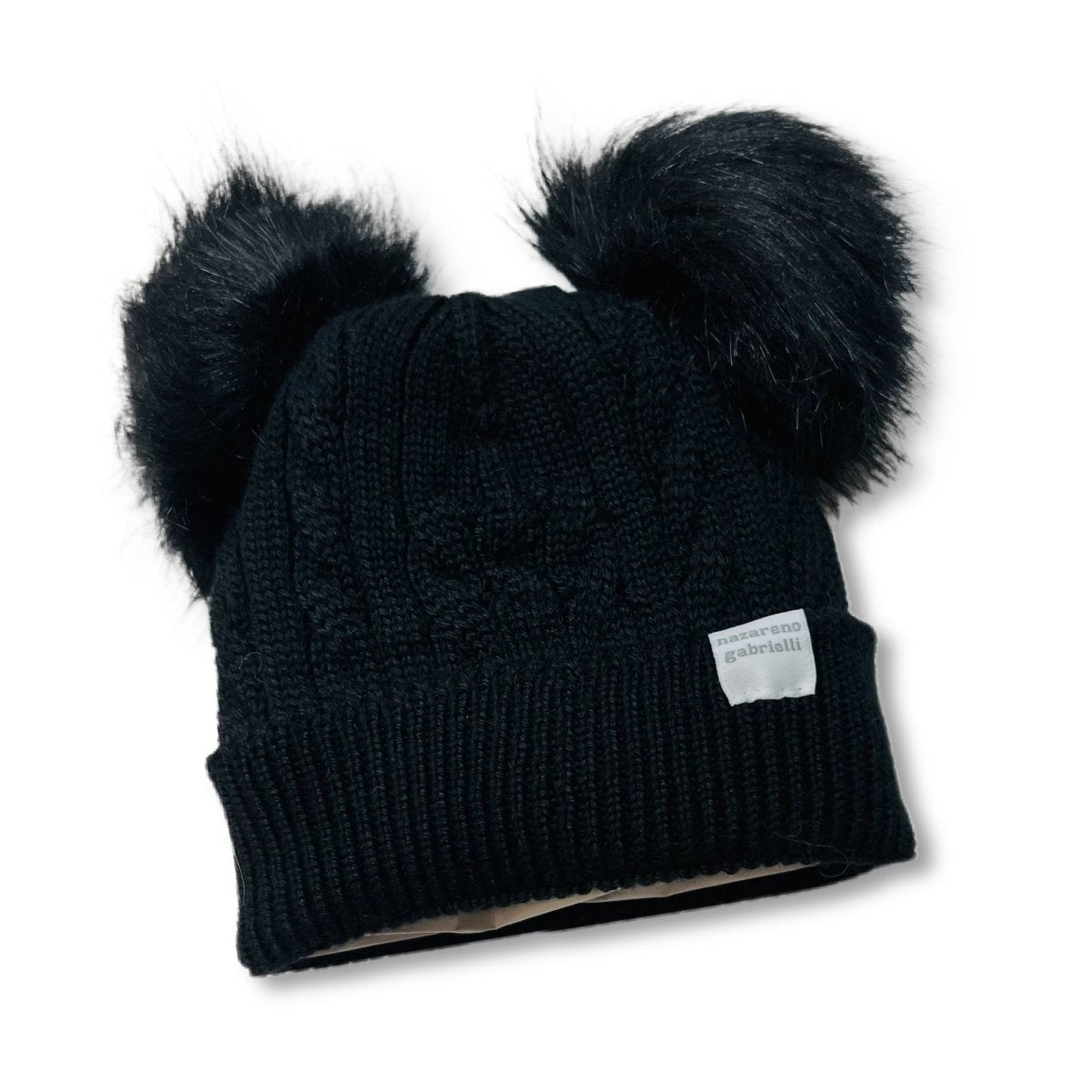 Cappello 2 PonPon in Misto Lana