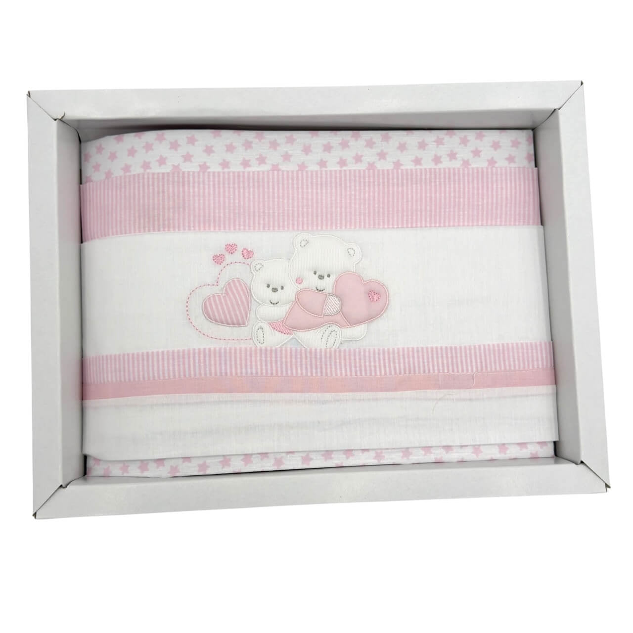 Completo Culla/Lettino Pastello 100% Cotone