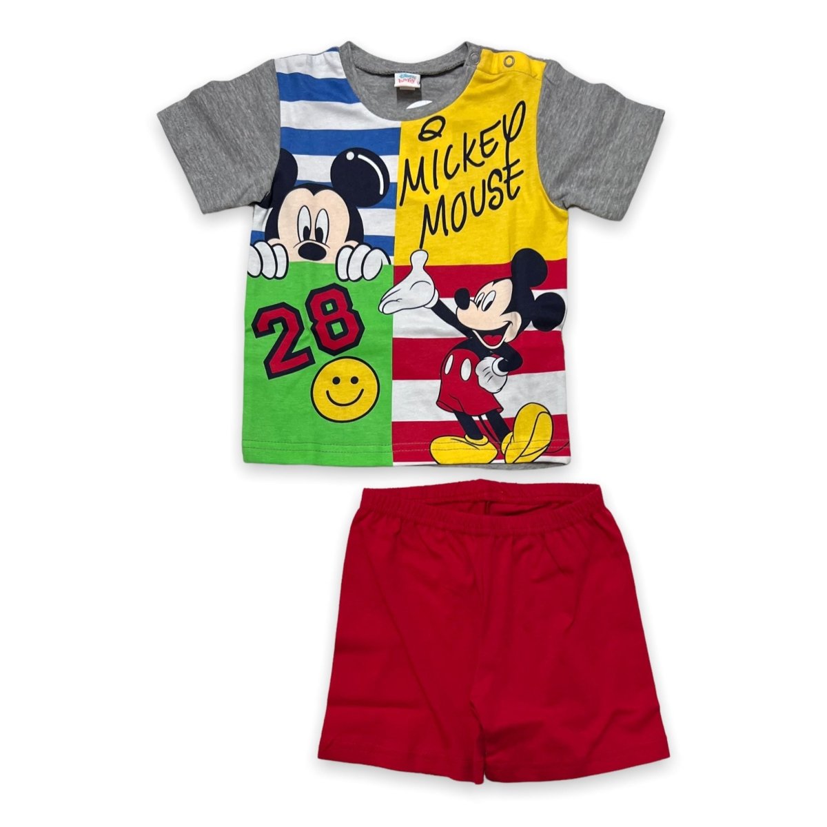 Pigiama 100% Cotone Disney Mickey Mouse