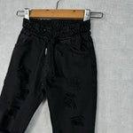 Pantalone In Cotone Con Strappi