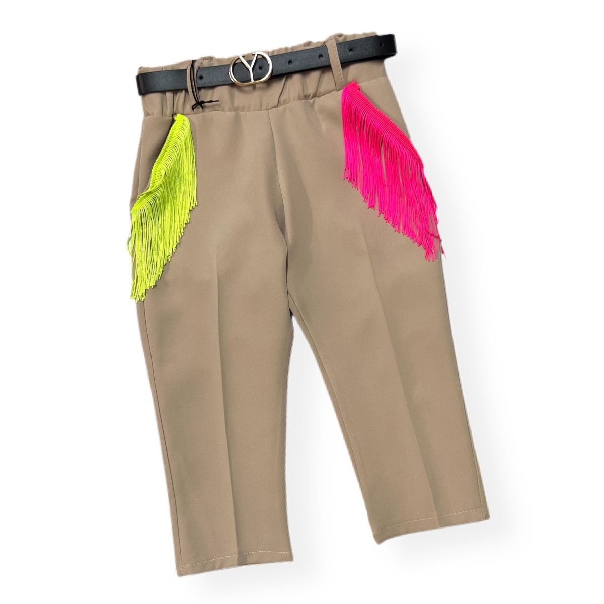 Pantalone Capri con Frange leggero Bimba