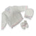 Set Golfino+Scarpette+Cappello in Cotone 0/6 Mesi