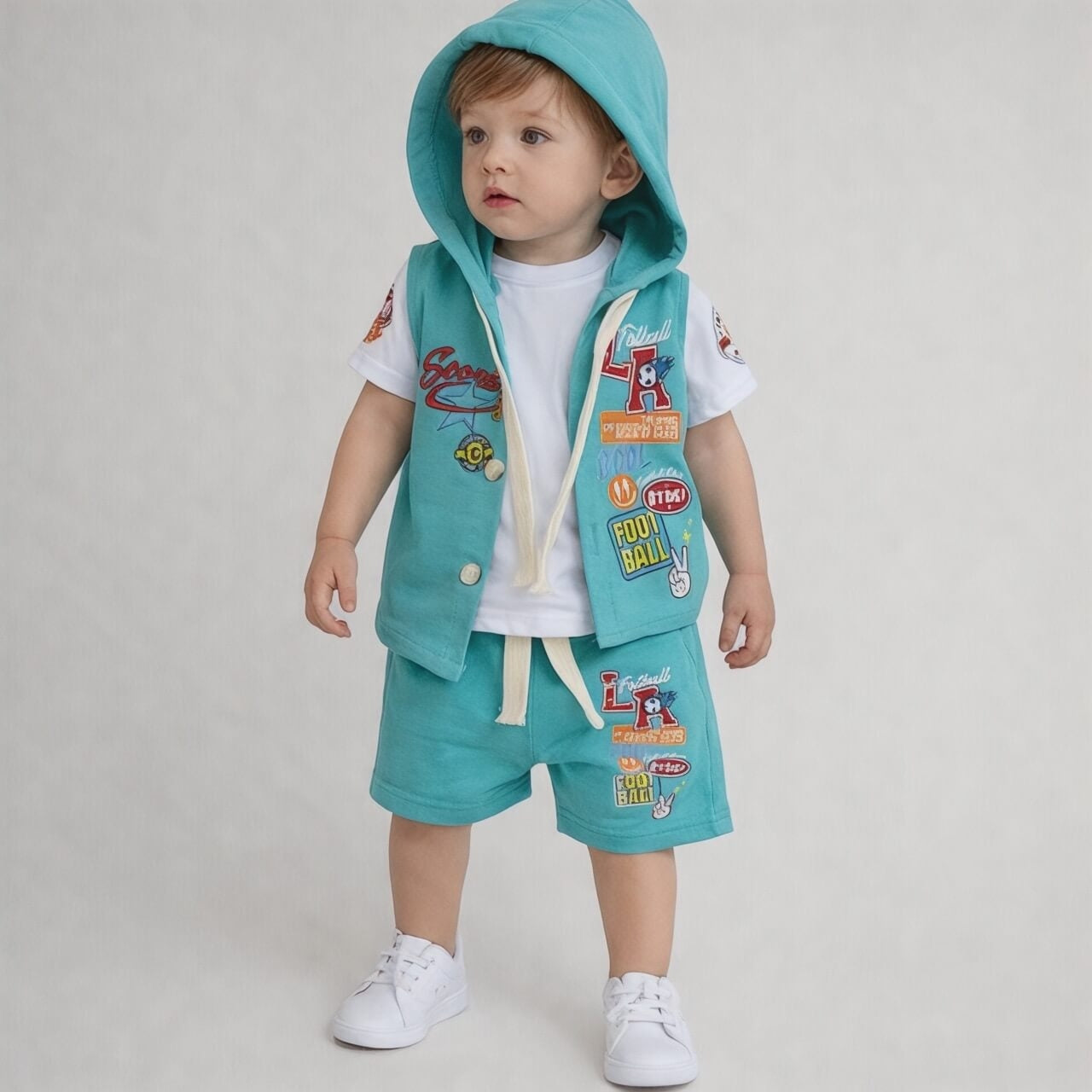 Completo 3 Pezzi Cotone neonato