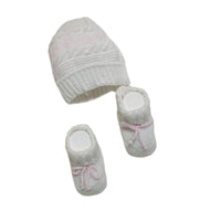 Set Cappello+scarpe in Cotone 0/3 Mesi