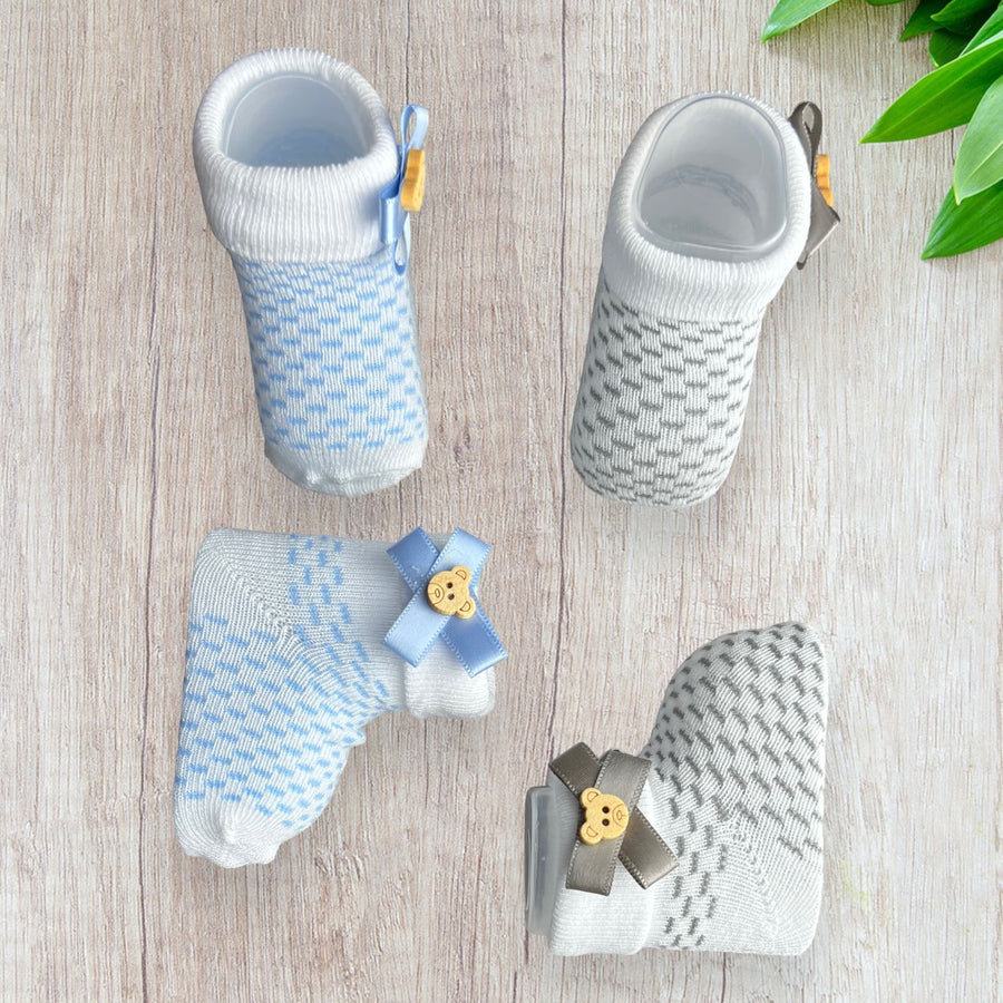 2 Calzini Con Applicazione Cotone Melanie