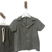 Completo bambino a righe