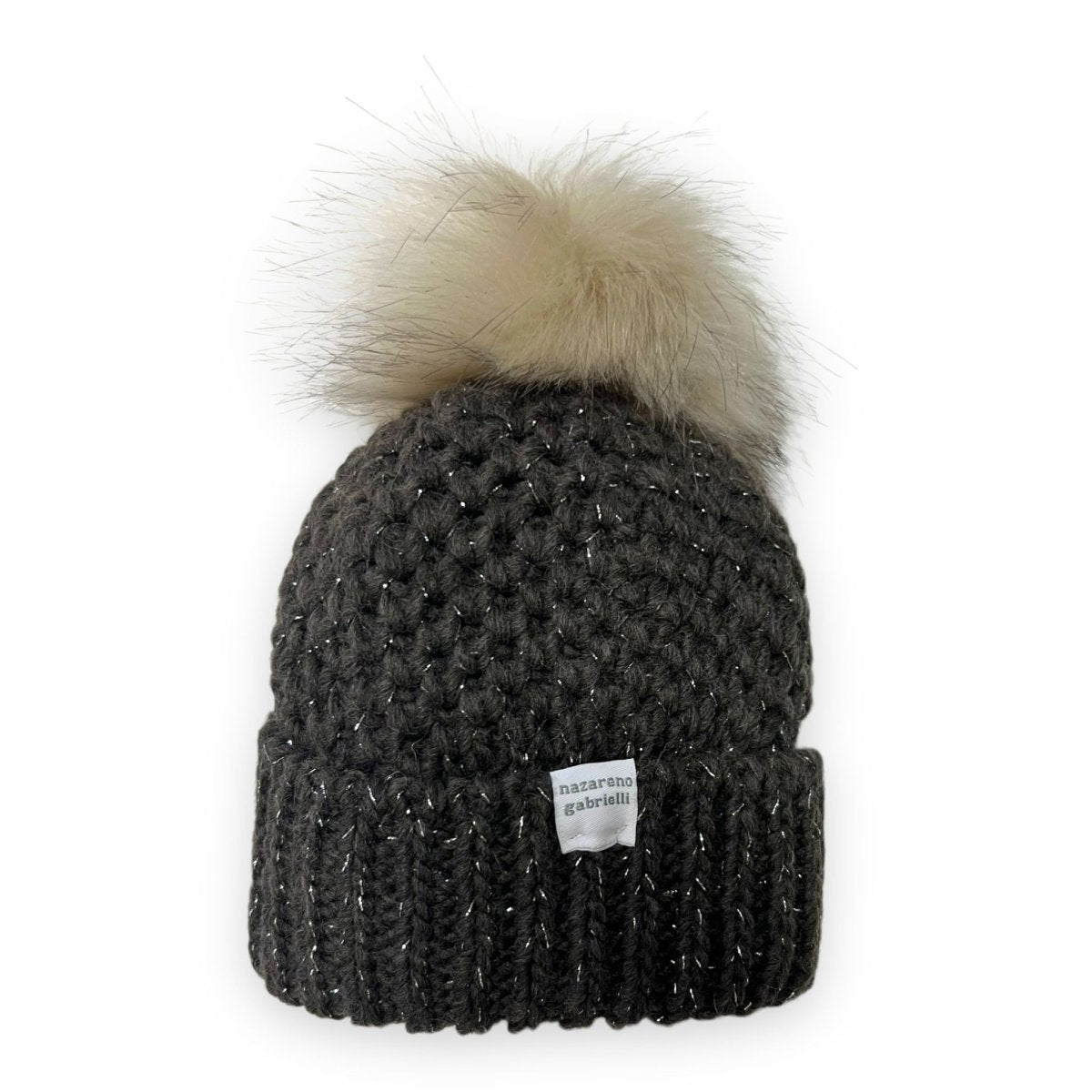 Cappello Glitter in Misto Lana