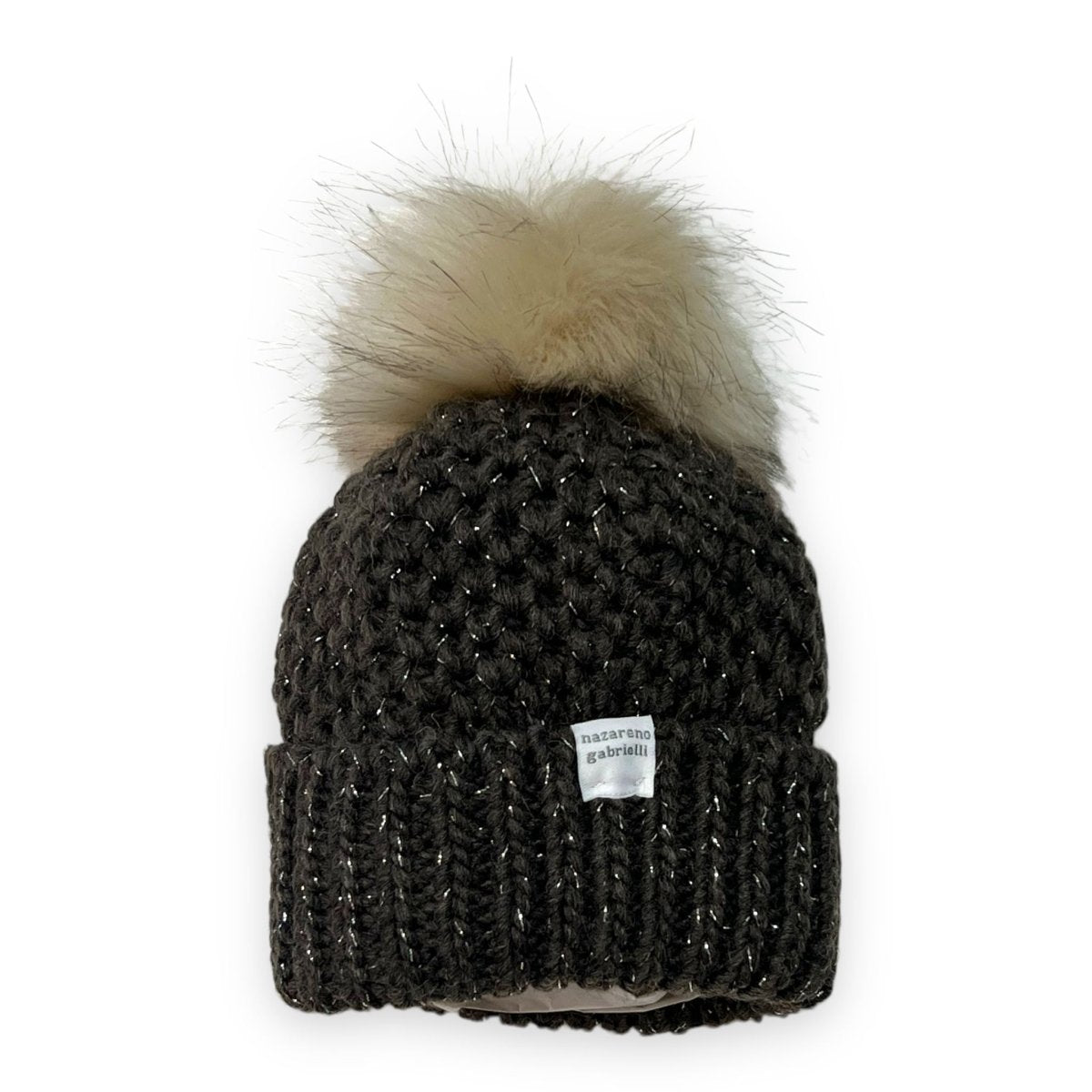 Cappello Glitter in Misto Lana