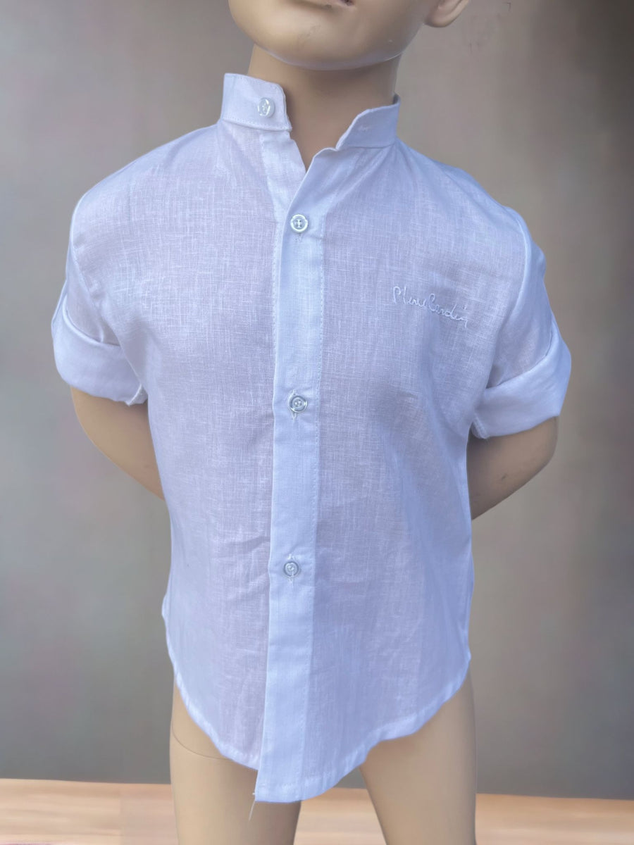Camicia in Lino Collo Coreana