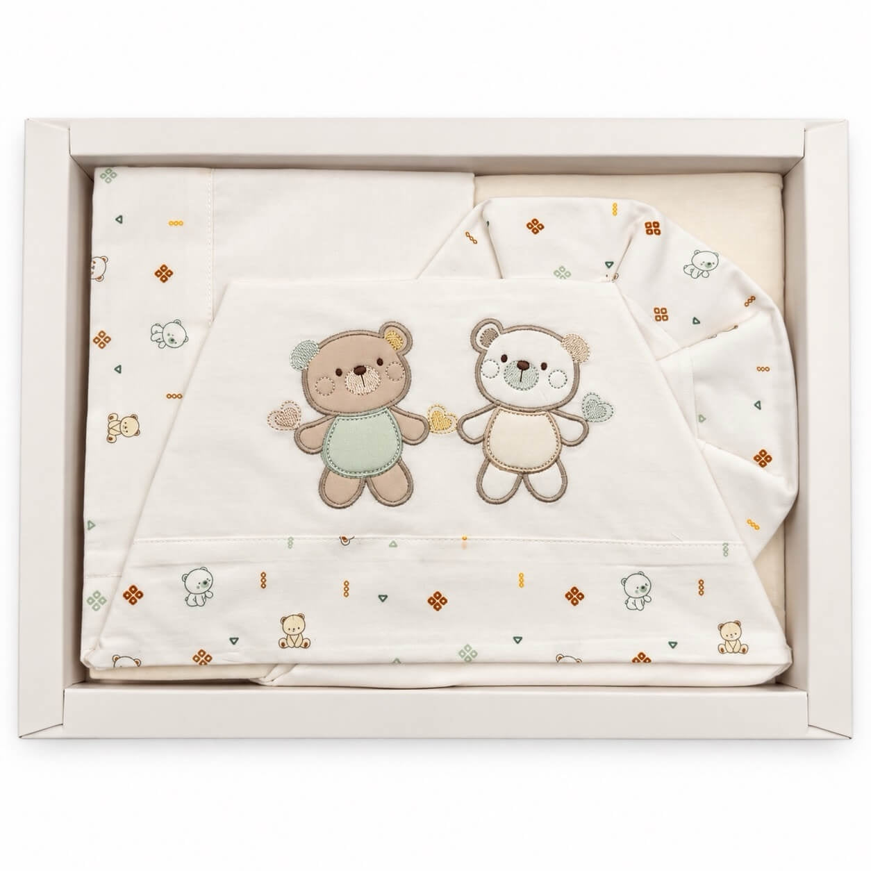 Completo Lettino Bruco Bruco 100% Cotone