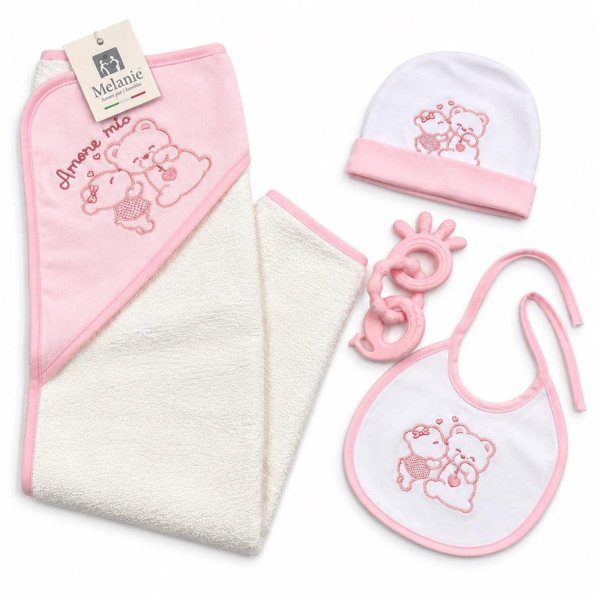 Set Nascita 4 Pezzi con Orsetti – Melanie