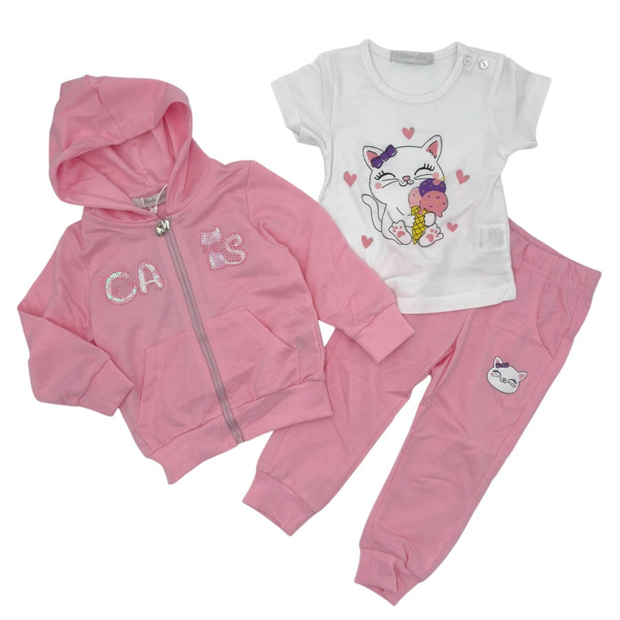 Tuta 3 Pezzi Neonata Cotone