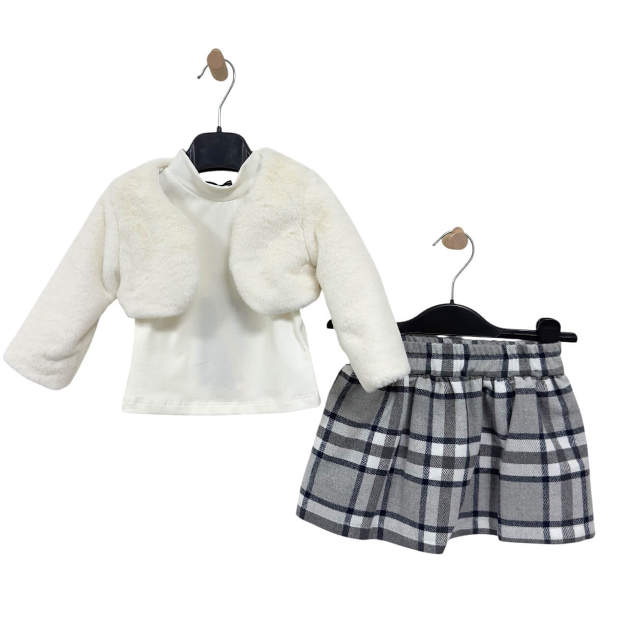 Completo Neonata Con Pelliccia