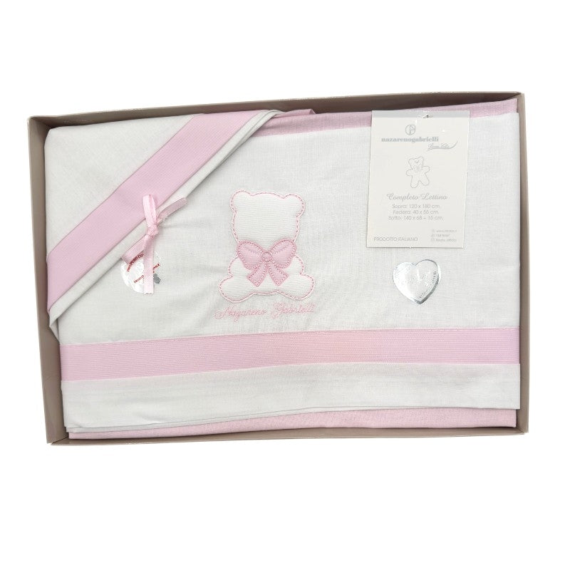 Completo Culla/Lettino Orsetto 100% Cotone