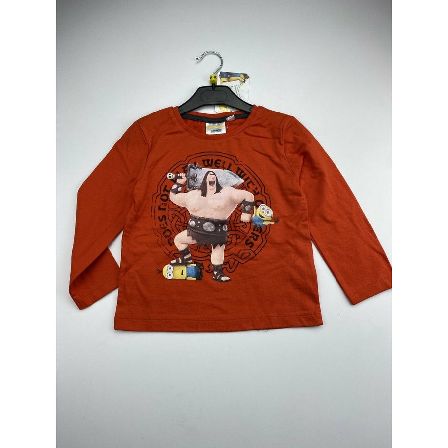 T-shirt Minions 3/8 anni 100% Cotone