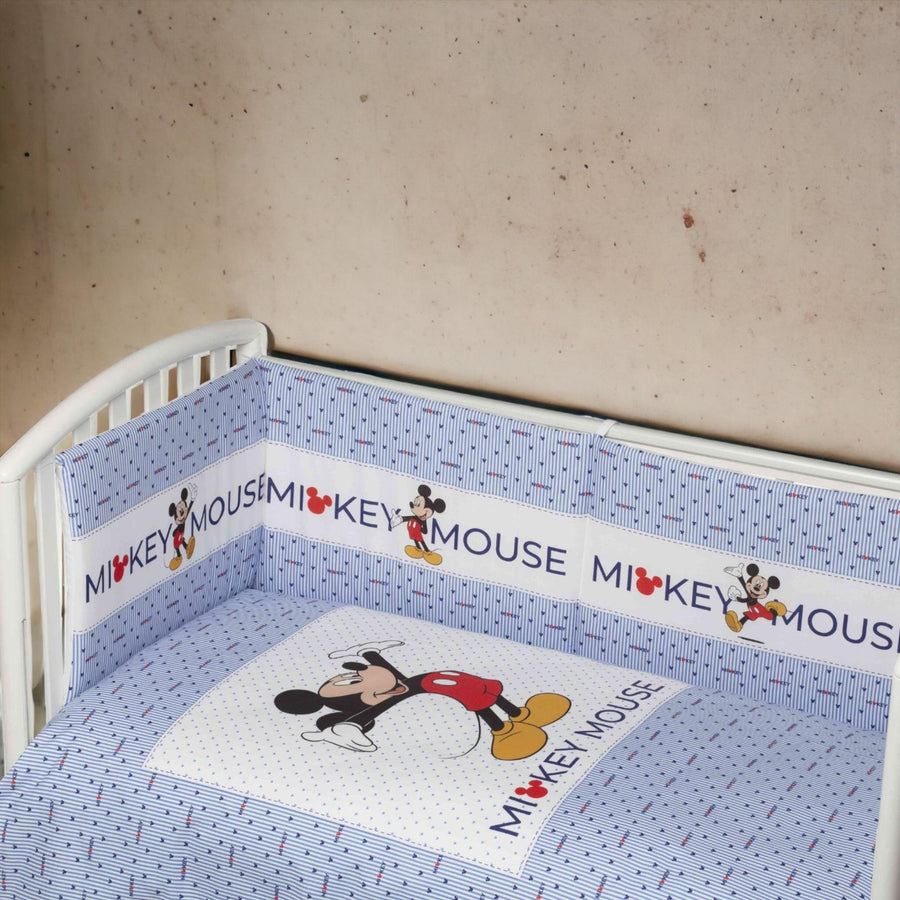 Completo trapunta lettino con paracolpi Disney