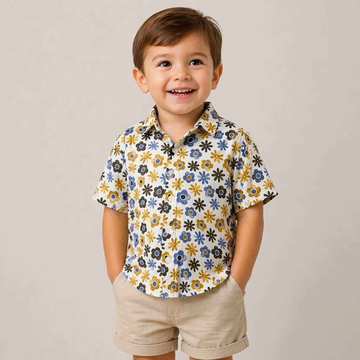 Camicia in Lino Neonato
