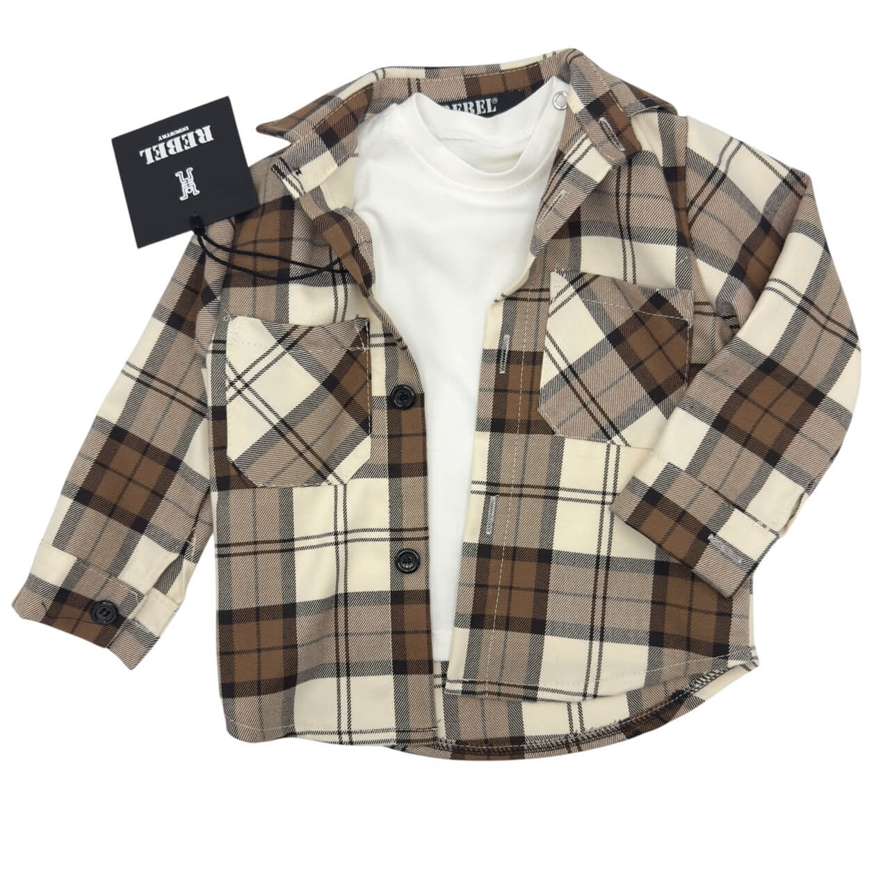 Completo – Camicia + T-shirt Bianca