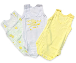 3 Body Canotta 100% Cotone Pastello