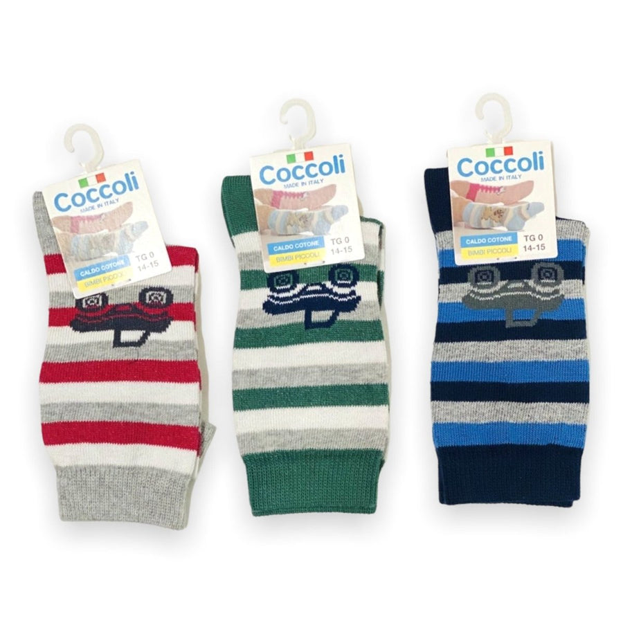 3 Calzini Alti in Caldo cotone Neonato