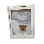 1 Body + Bavetta 100% Cotone Pastello