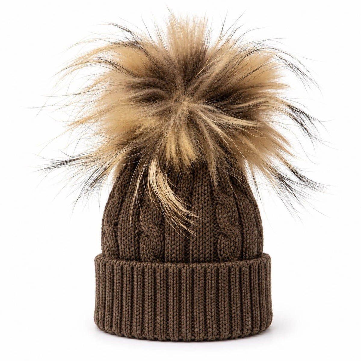 Cappello in Misto Lana PopPon in Volpe