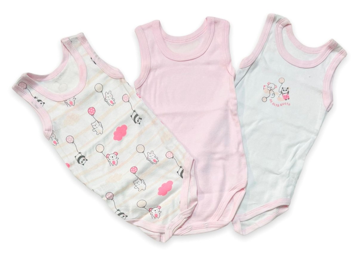 3 Body Canotta 100% Cotone Pastello