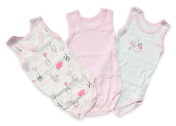 3 Body Canotta 100% Cotone Pastello