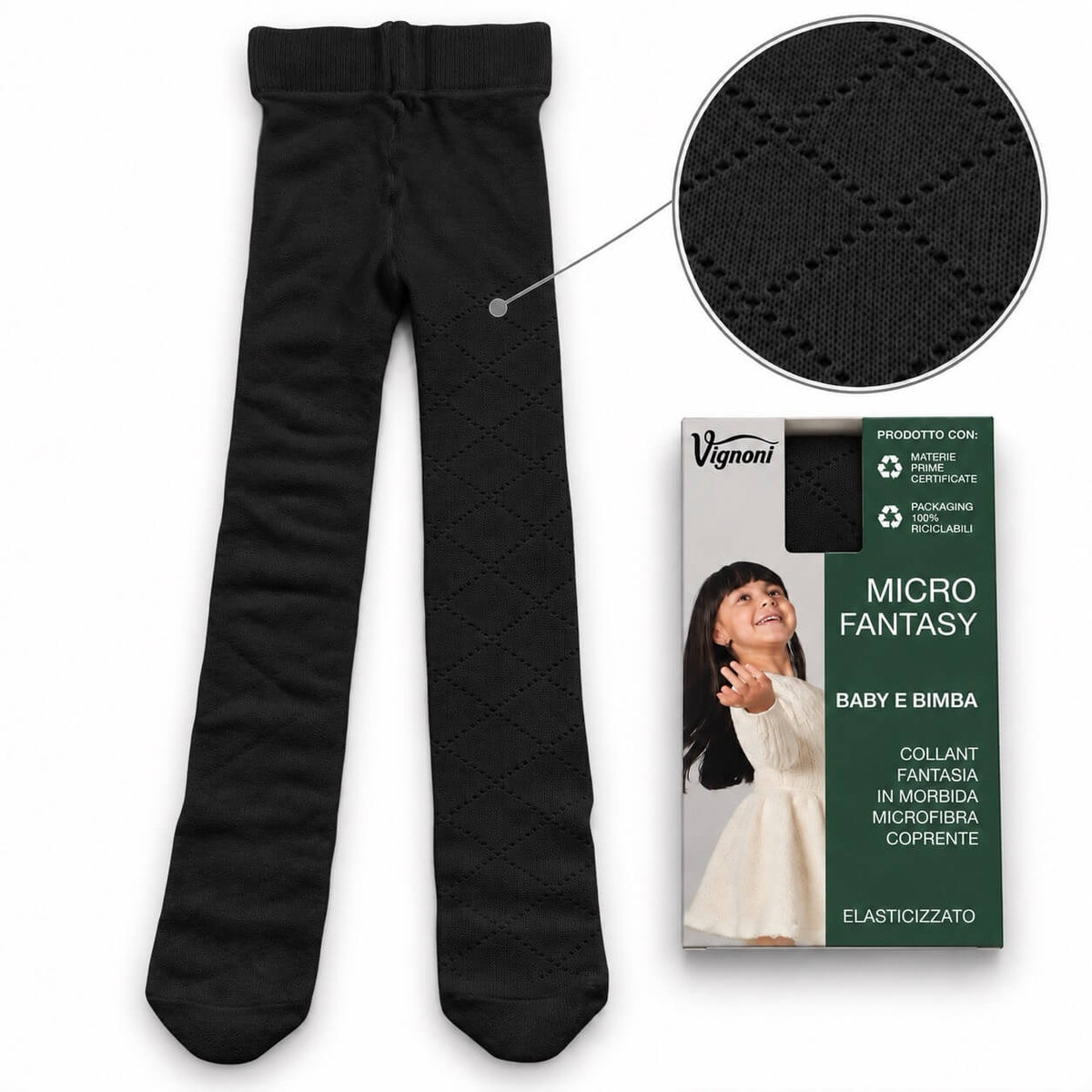 Collant Bimba Vignoni Microfibra 200 - Pavia