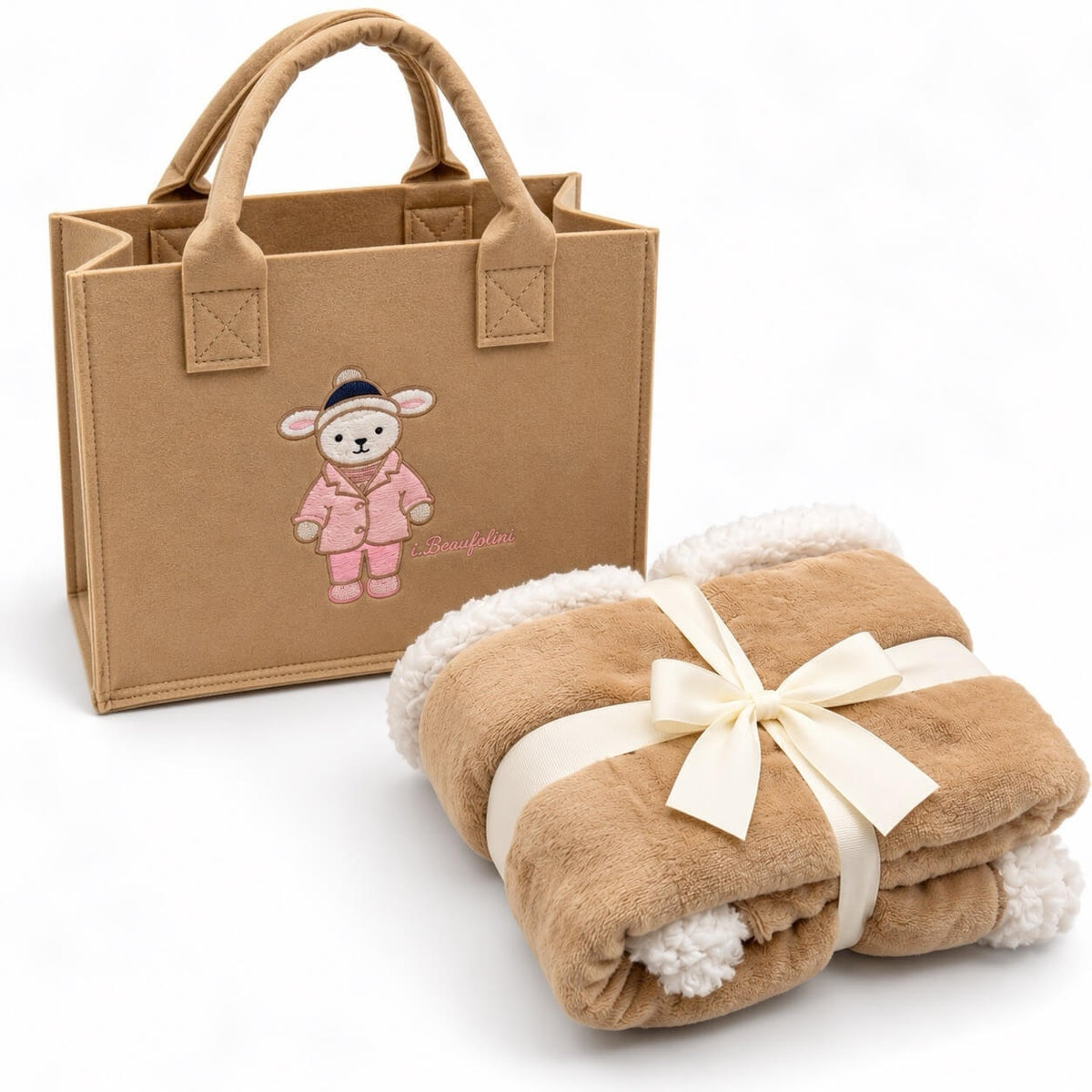 Set regalo Borsa con copertina Lettino in Coral  - Batuffolini