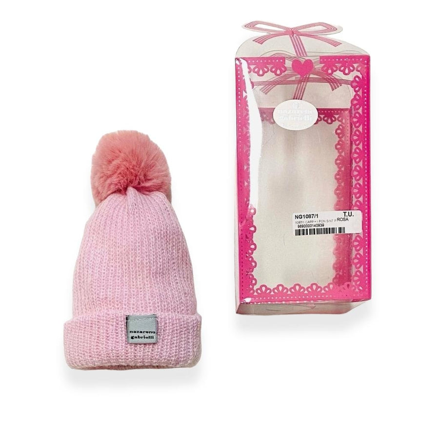 Cappello in Misto Lana Rosa