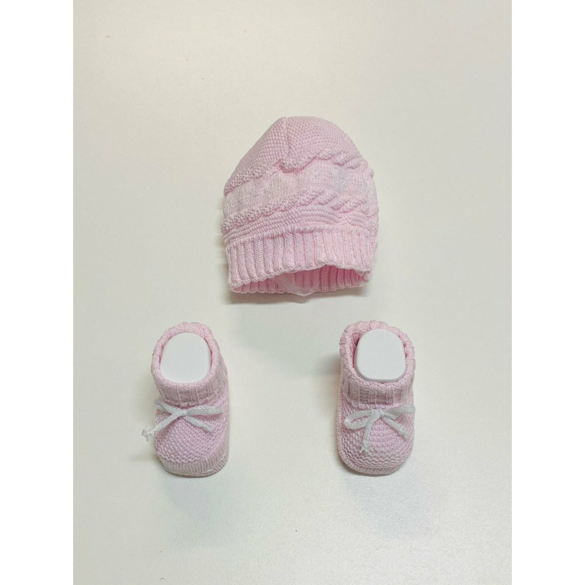 Set Cappello+scarpe in Cotone 0/3 Mesi