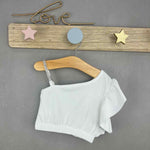 Top Monospalla Con Brillantini