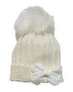 Cappello Con fiocco in Misto Lana