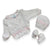 Set Golfino+Scarpette+Cappello in Cotone 0/6 Mesi