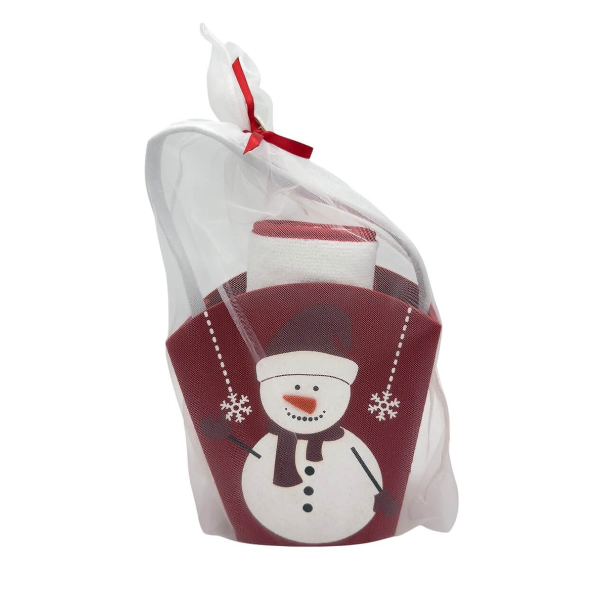 Set Regalo Natale Neonato con Accappatoio Triangolo