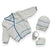Set Golfino+Scarpette+Cappello in Cotone 0/6 Mesi