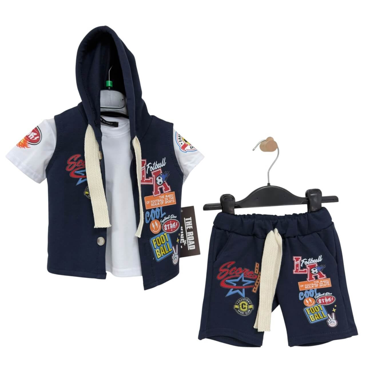 Completo 3 Pezzi Cotone neonato