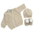 Set Golfino+Scarpette+Cappello in Cotone 0/6 Mesi