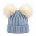 Cappello 2 PonPon in Misto Lana