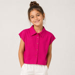Camicia da bambina in Lino