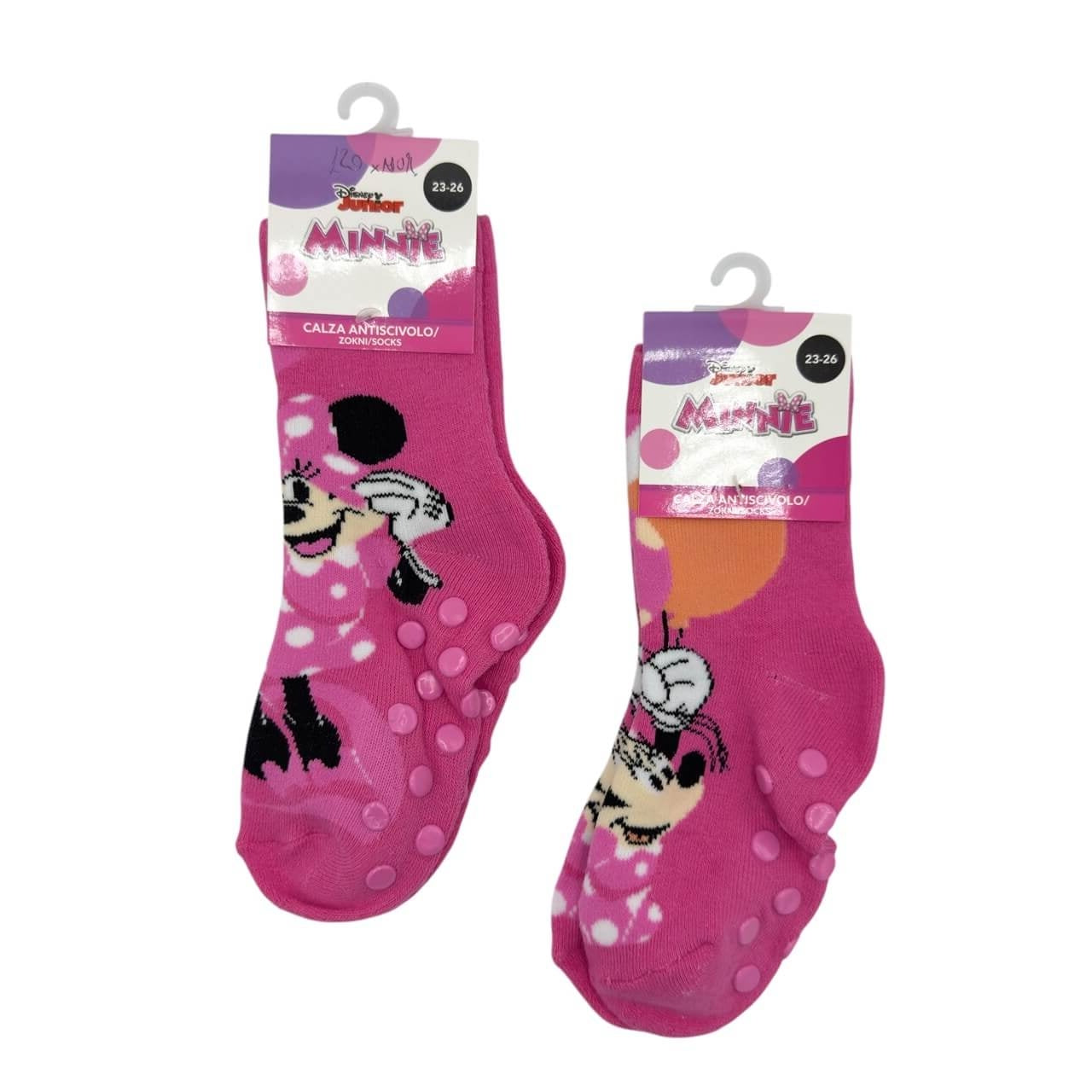 2 Coppie di Calzini Antiscivolo Minnie