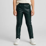 Leggins ecopelle Felpato  Bimba